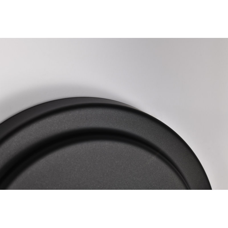 Meuble-lavabo Solara, 13,38 po de largeur, Noir mat, Deux lumières