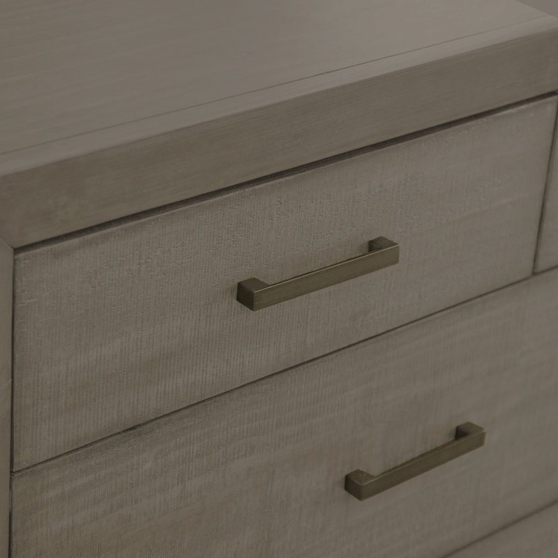 Peloquin Solid Wood Piece Bedroom Set, King, Gray