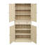 Armoire à quatre portes avec tablettes intérieures réglables-1571723749