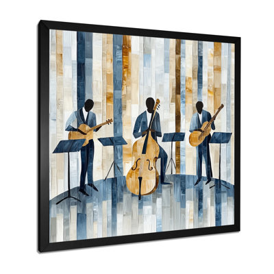 «Jazz Musisans In The Studio - Music Jazz Print», art mural