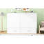 Grand lit blanc pour lit grand avec tiroir et tablette pratique