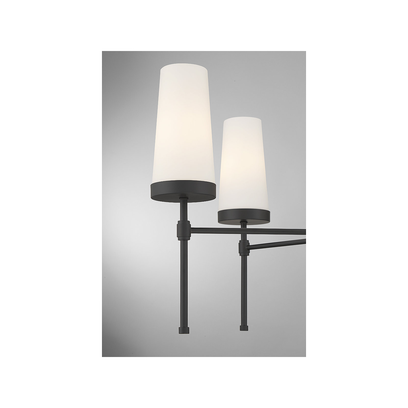 Dolfi 6 - Light Chandelier, Matte Black