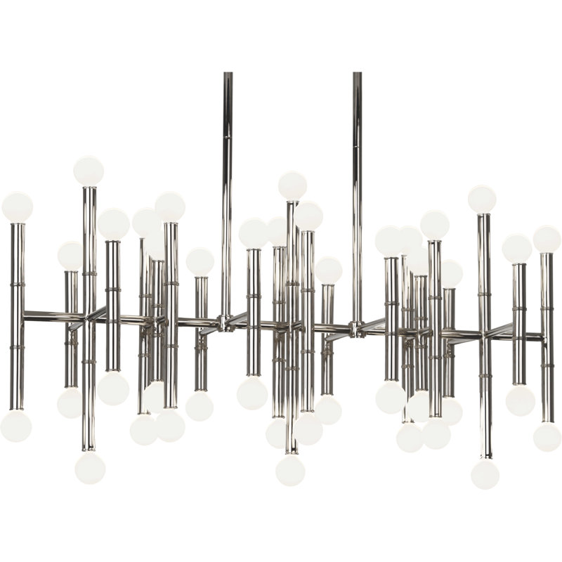 Meurice 42 - Light Chandelier, Polished Nickel