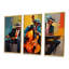 Ensemble de salon d'art mural rétro Jazz Groovy-1246555928-1246555934