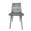 Velvet Upholstered Kitchen Dining Chair With Strong Black Metal Legs Living Room Bedroom Chair-838697052-855132186