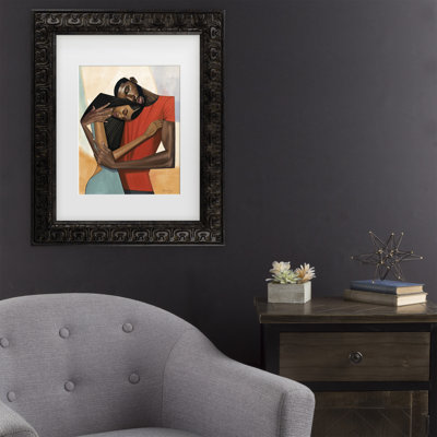 Art mural encadré - Décoration murale Manasseh Johnson Sr «Comfort» avec cadre mat - Art du salon, de la cuisine et de la salle de bain - 16 x 20