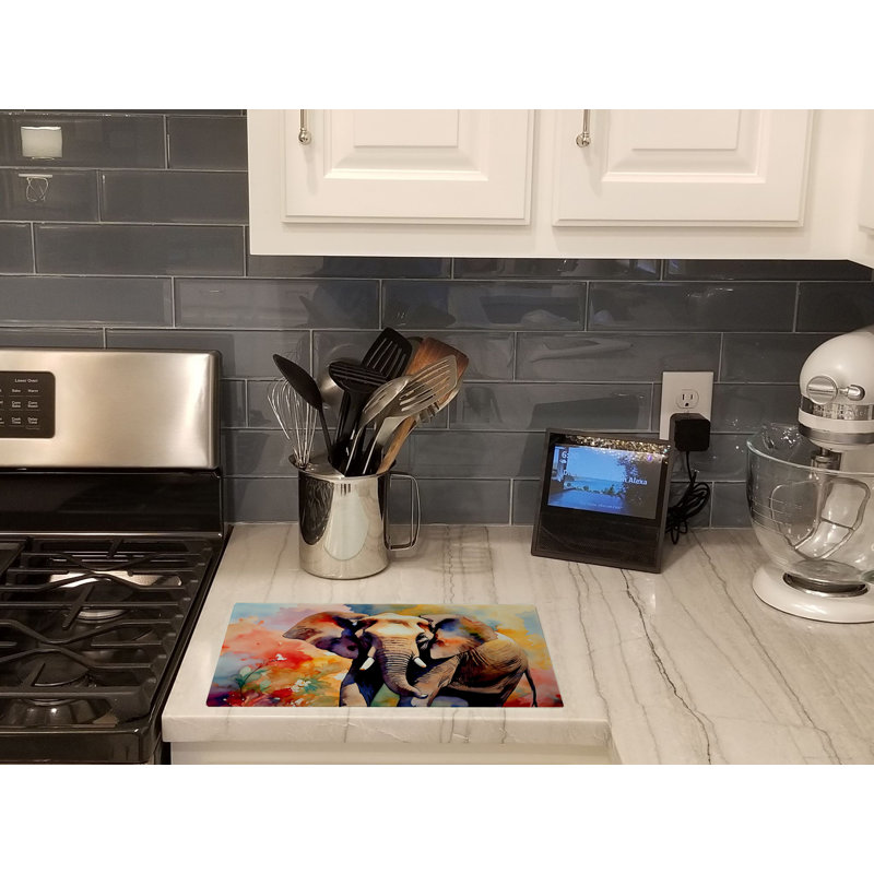 Elephant Glass Cutting Board Large