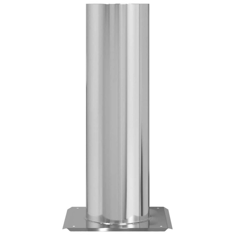 Chimney Head Extension Silver Stainless Steel, 50cm H x 26cm W x 26cm D