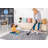 Silver/Oriental Non-Shedding Stain Resistant Area Rug-780706347