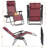 25in Outdoor Zero Gravity Chair with Cupholder and Pillow-522113703