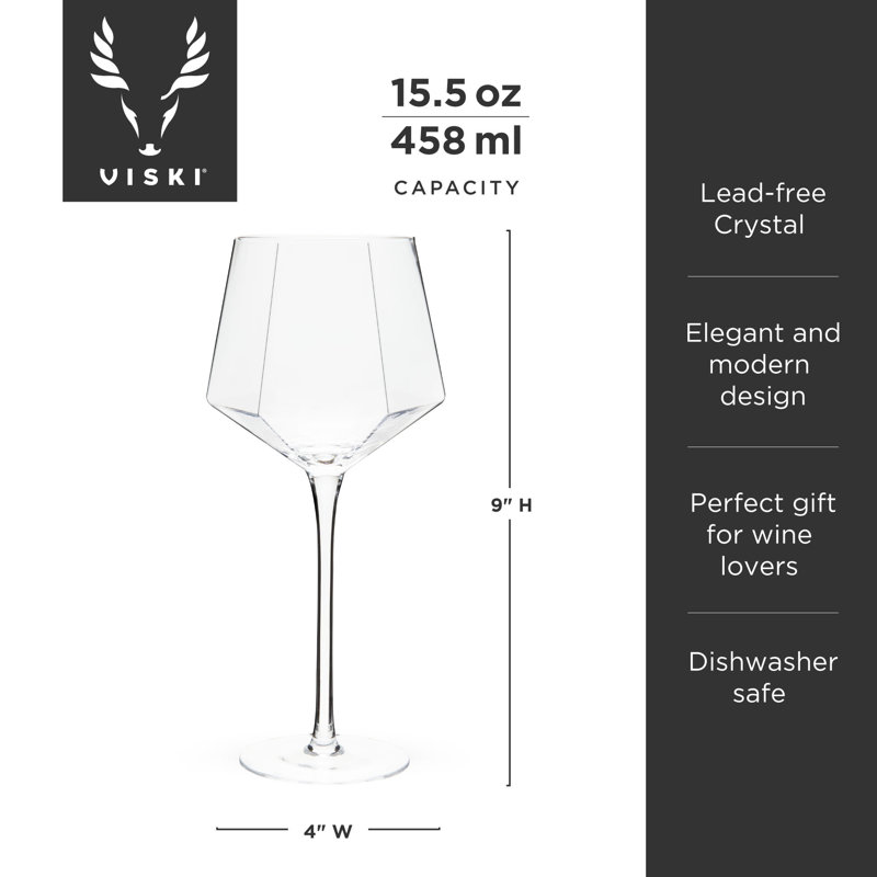 Seneca Diamond Crystal Wine Glasses