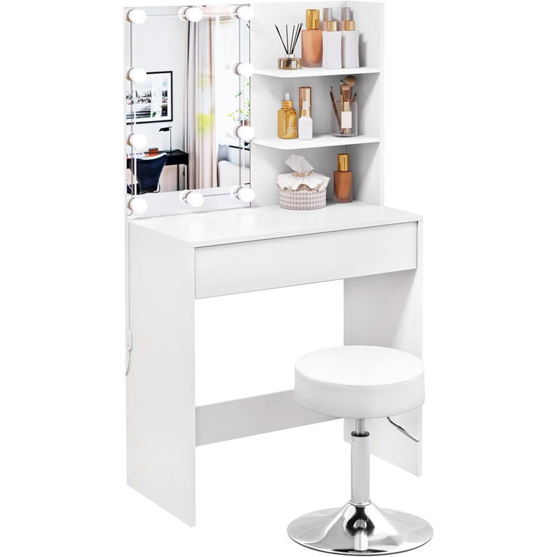 Endya Dressing Table with Mirror
