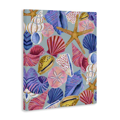  «Bright Seashells Assortment», art mural sur toile par Arrolynn Weiderhold