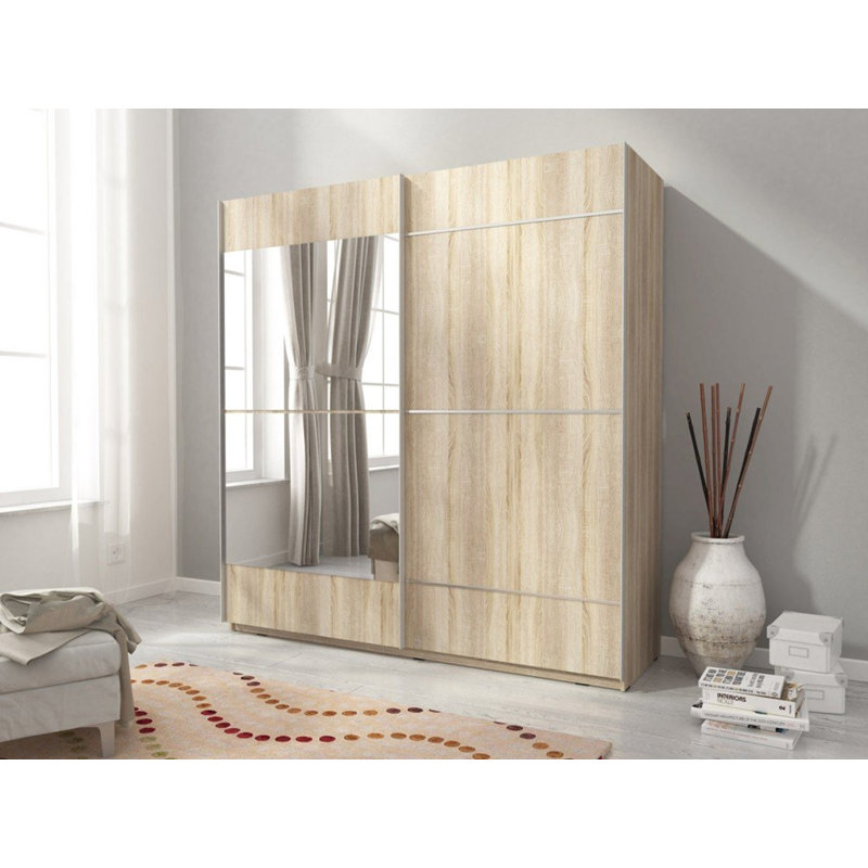 Fazin 2 Door Wardrobe, Oak Sonoma