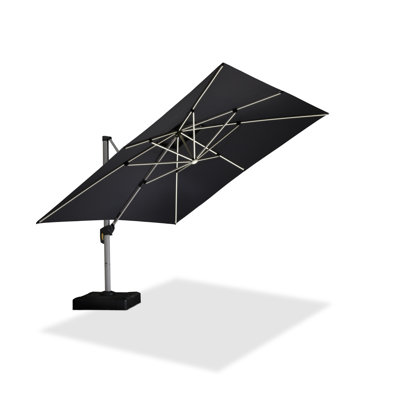 365cm Lighted Cantilever Parasol