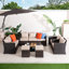 Teika 306cm Wide U-Shaped Patio Sectional Set