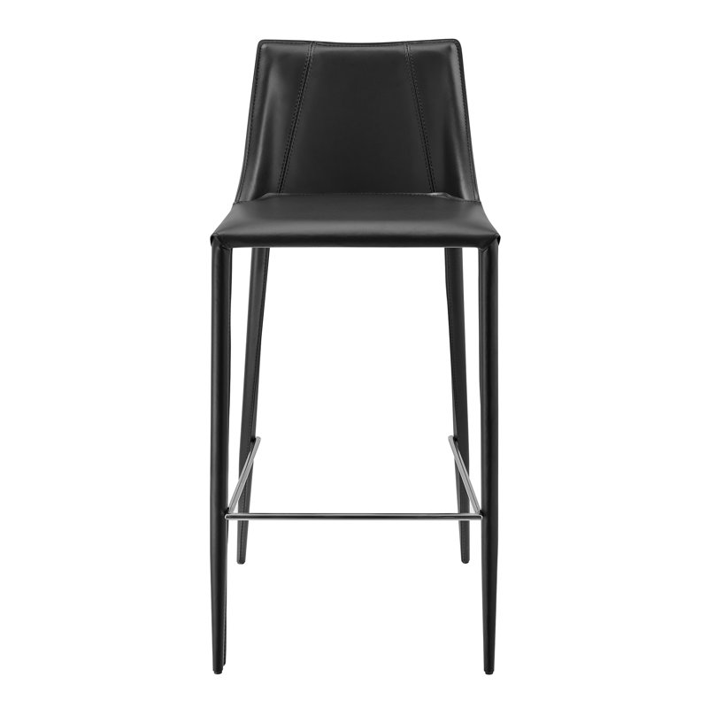 Tabouret de bar Carramar, Tabouret de bar (siège d'une hauteur de 30 po), Similicuir noir