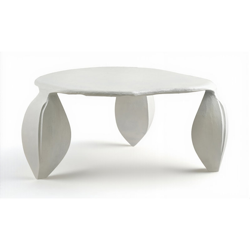 Pueblo Aluminum Coffee Table, Cream