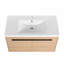 Ensemble de meuble-lavabo 36 po avec lavabo à poser en résine 36 po, 2 portes
