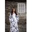 Bella 100% Cotton Terry Cloth Gender Neutral Mid-Calf Bathrobe with Pockets and Hood-70119488