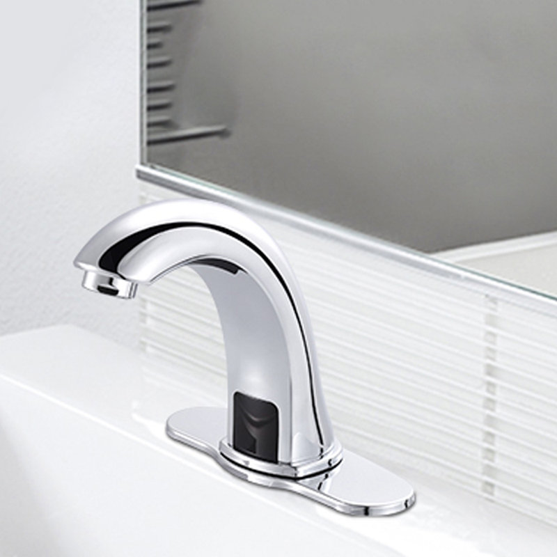 Robinet de lavabo pour salle de bain sans trou avec plaque de recouvrement