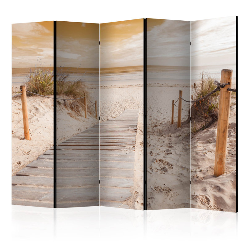 Genovese 225cm W x 172cm H 5 - Panel Folding Room Divider