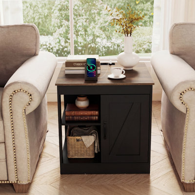 60cm W Manufactured Wood Bedside Table