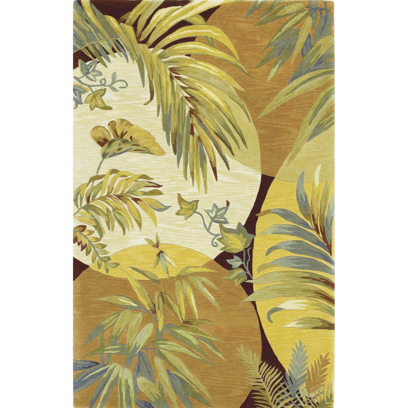 Tapis corail / ivoire en laine touffeté à la main Liam