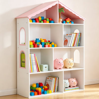 Bibliothèque autoportante pour enfants, bibliothèque standard pour enfants, étagère à livres, armoire de rangement, présentoir à livres