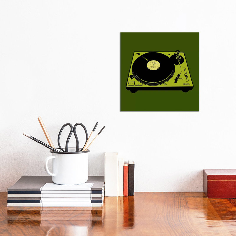Turntable Army Poster by Steez - Wrapped Canvas Gallery-Wrapped Canvas Giclée, 30.48cm H x 30.48cm W