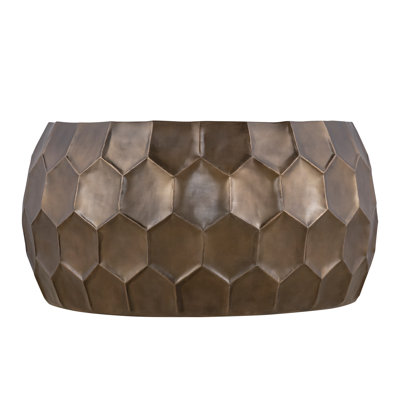Celentano Metal Drum Accent Coffee Table
