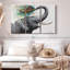 «Elephant Elation» sur toile-684314366
