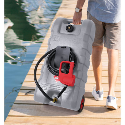 Réservoir de carburant, réservoir portatif de 15 gallons avec pompe à siphon à transfert de fluide