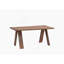 Ensemble de salle à manger 5 pièces, table en bois avec 4 chaises rembourrées-2008311197