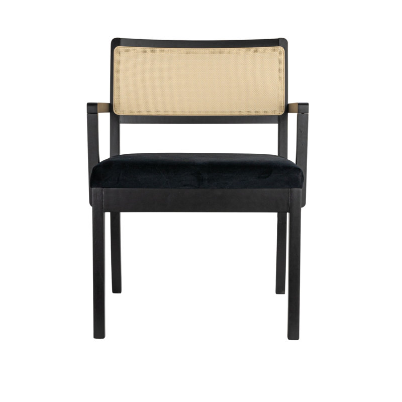 Kay Upholstered Armchair, Black/Black