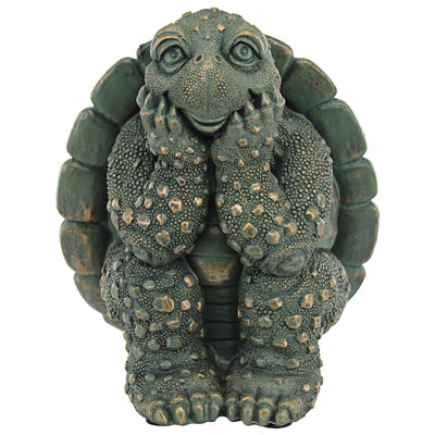 The Thinker Turtle Garden Statue