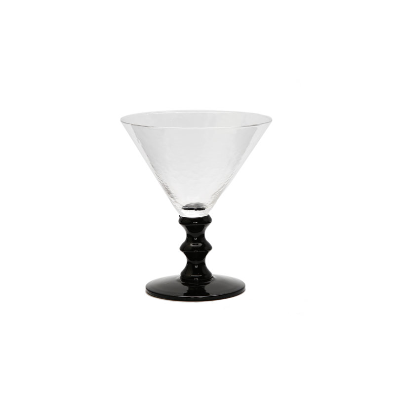 Ensemble de 4 verres à martini à pied, Noir