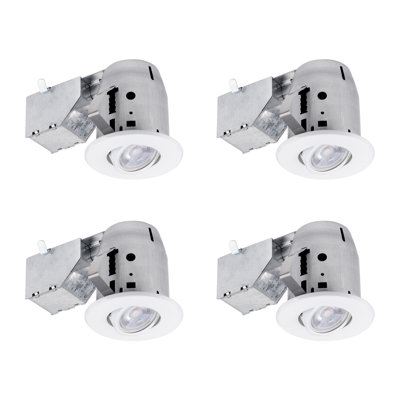 Dhima 3.75 in. 3000 K 5.5 W Air-Tight IC Rated Standard Recessed Lighting Kit