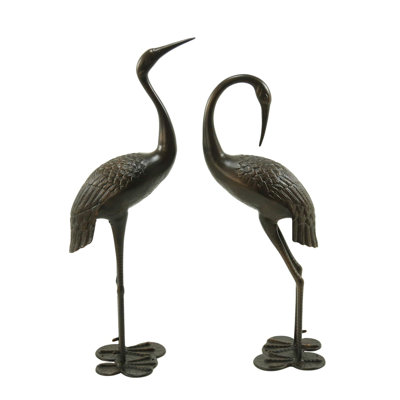 Statue de jardin oiseau en métal antirouille
