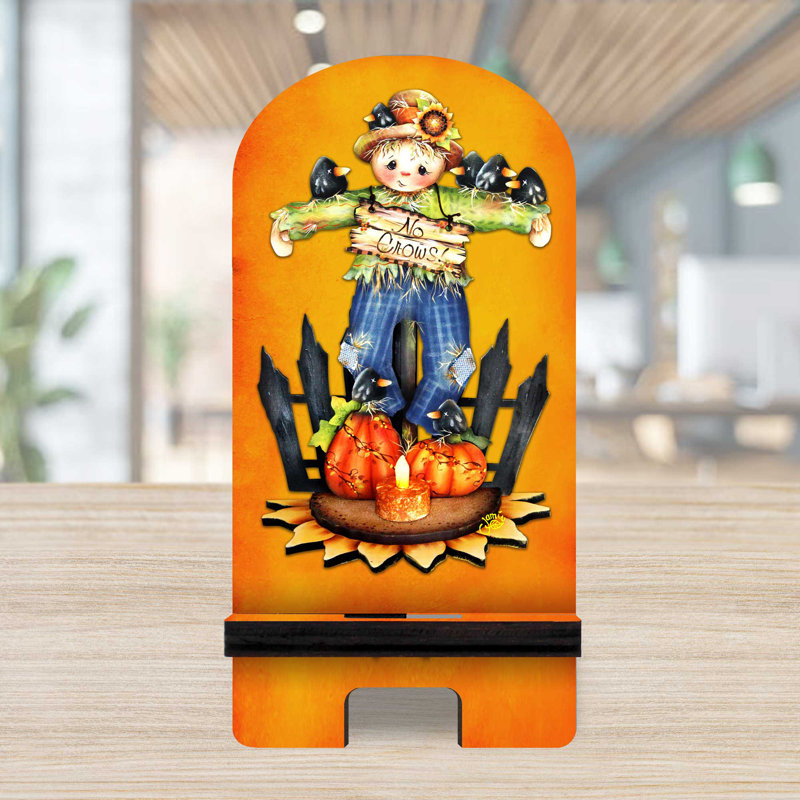 Support de bureau Designocracy orange / bleu / gris, H 6 po x l 3 po x P 3 po