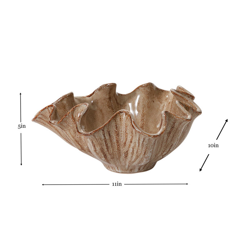 Coastal Waveform Artisan Wave Bowl
