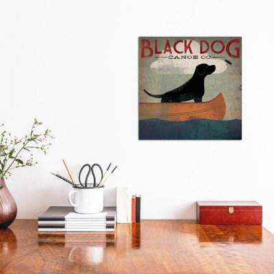 Black Dog Canoe Co. Ii by Ryan Fowler - Wrapped Canvas Print