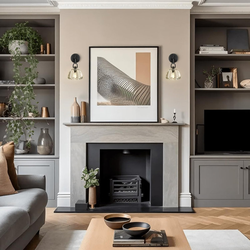 Applique murale en dôme en cristal de qualité supérieure avec DEL à intensité variable, certifiée ETL pour meuble-lavabo, chambre à coucher, salon, couloir et escalier
