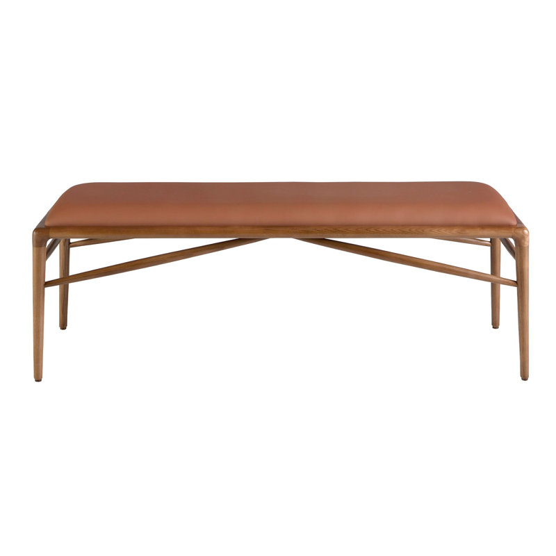 Faux Leather Upholstered Bench