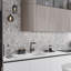 Textured Honeycomb Hexagon Marble Mosaic Tile-61195743