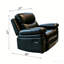 Fauteuil inclinable manuel en similicuir de 40 po de largeur, dossier et accoudoirs rembourrés-1014618835