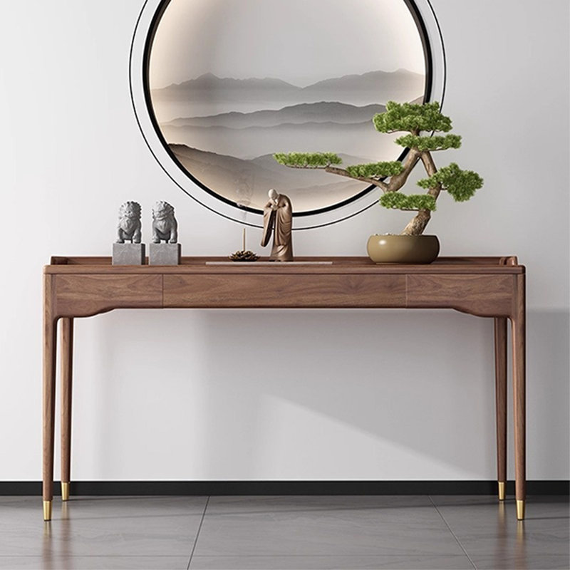 A naturally elegant console table, 35.43" H x 47.24" W x 14.17" D