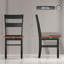 Ensemble de 2 chaises de table de cuisine en bois à dossier ouvert, chaises de table de salle à manger-1903962551