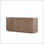 Buffet noyer avec texture ondulée 3D