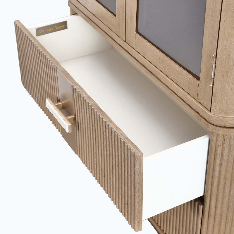 West Kensington Display Cabinet, Tan